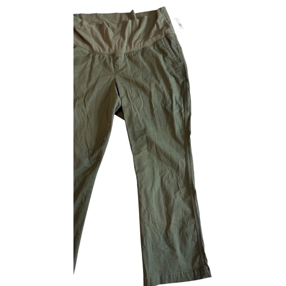 OLD NAVY by Gap ~XL ~ Maternity Rollover-Waist OGC Cotton Chino Pants NWT - Picture 5 of 16
